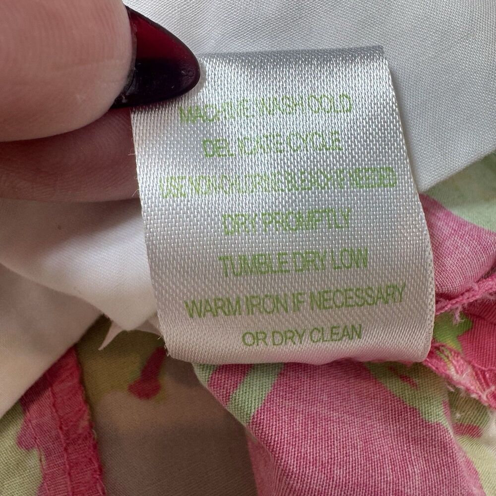 Lilly Pulitzer Halter Dress Girls 8 Floral Daisies Crochet Hotty Pink Resort - Picture 11 of 11